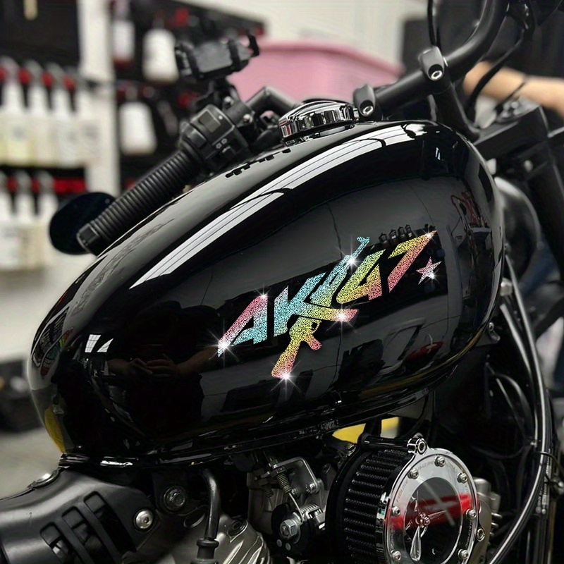 Glitter Vinyl Roll - Stiker Motor AK47 Berlian Imitasi Berkilau,