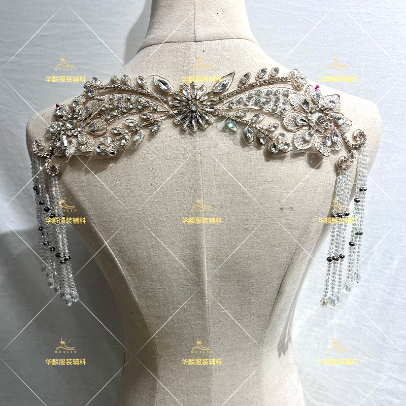 Beaded Trim Fringe - Hiasan Rumbai Manik-Manik Buatan Tangan dengan