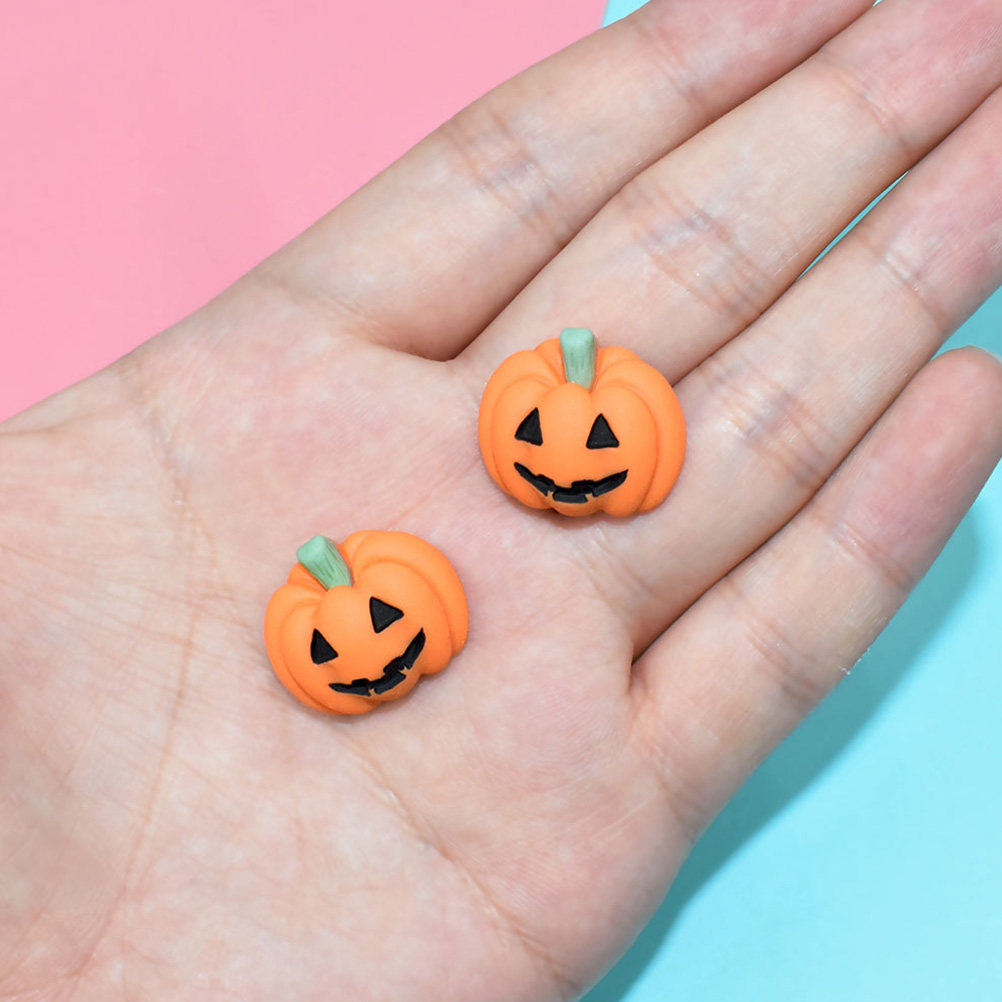 Craft Embellishments - 20 buah hiasan labu Halloween dari