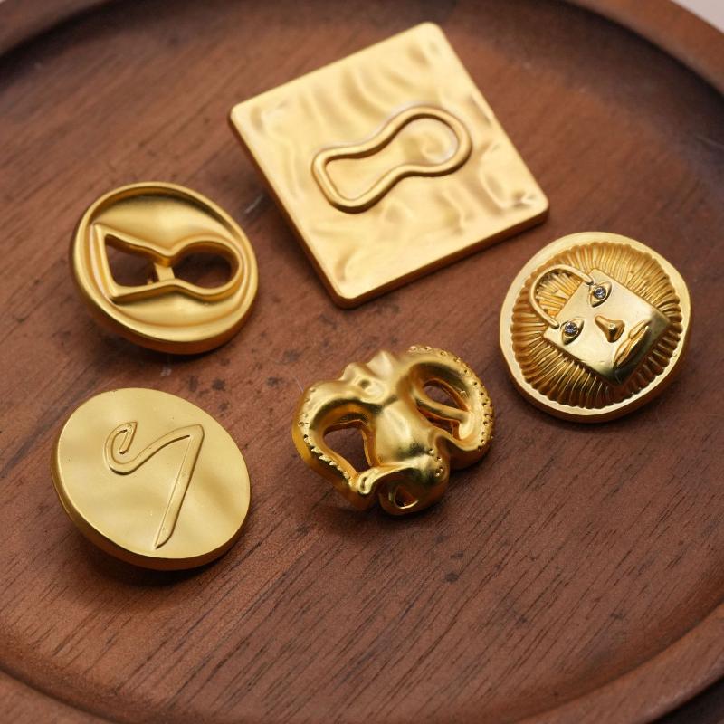 Kancing Logam Vintage Berbentu - Craft Embellishments ulasan dan harga
