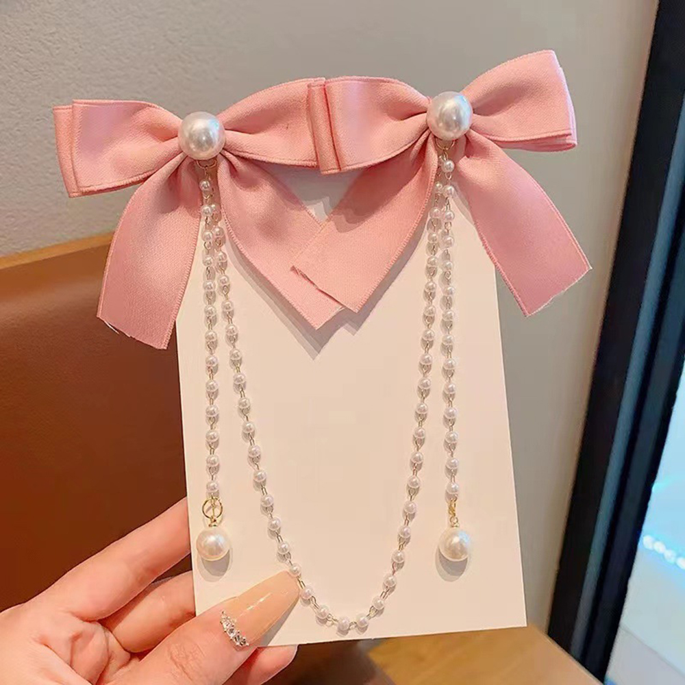 Jepit rambut pita anak-anak ak - Pearl Trim Chain ulasan dan harga