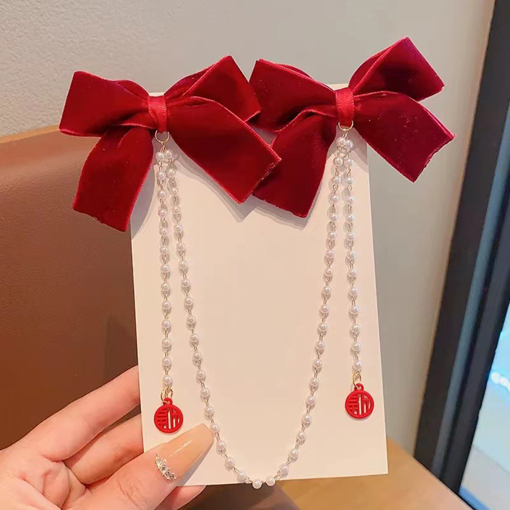 Jepit rambut pita anak-anak ak - Pearl Trim Chain ulasan dan harga