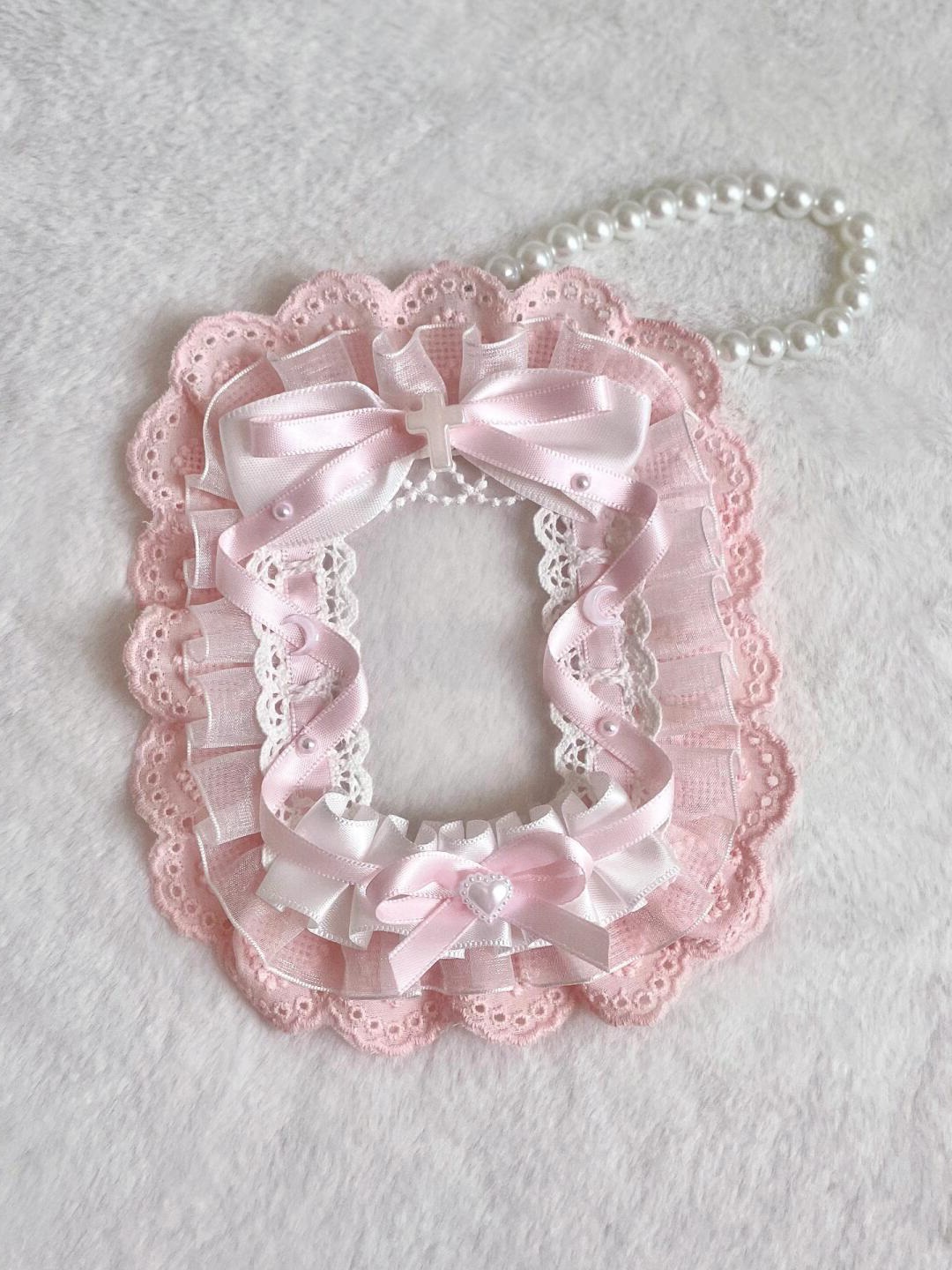 Tempat kartu PVC 3 inci handma - Beaded Trim Fringe ulasan dan harga