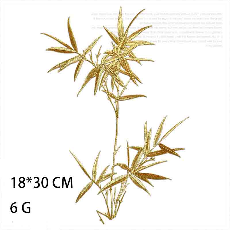 1 Buah Patch Bordir Bambu Cina - Applique Patch Flower ulasan dan harga