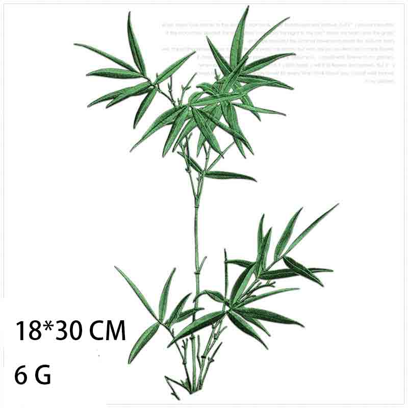 1 Buah Patch Bordir Bambu Cina - Applique Patch Flower ulasan dan harga