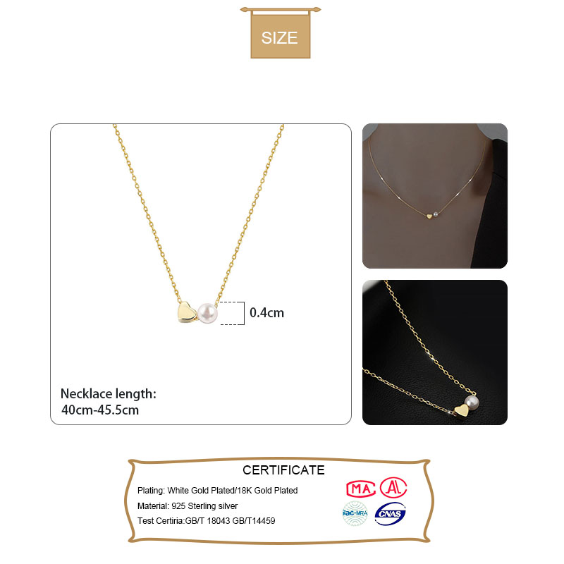 TrustDavis Kalung Choker Mutia - Pearl Trim Chain ulasan dan harga