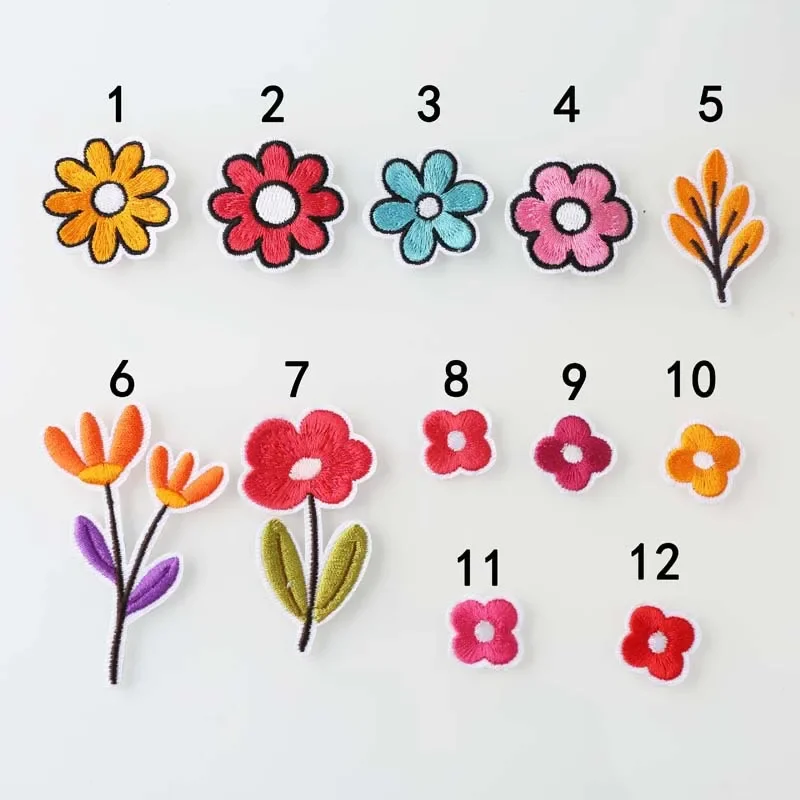 10 Buah Bordir Bunga Menjahit  - Applique Patch Flower ulasan dan harga