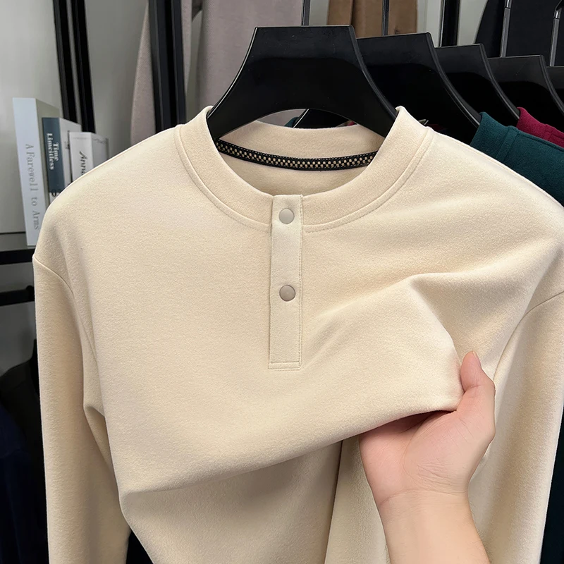 Kaos Henley Pria Model Longgar - Embellish Knit ulasan dan harga