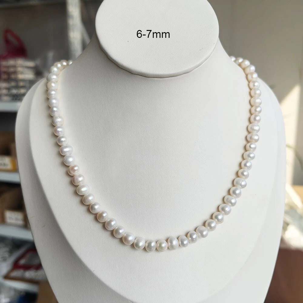 Kalung Mutiara Alami Akoya AAA - Pearl Trim Chain ulasan dan harga