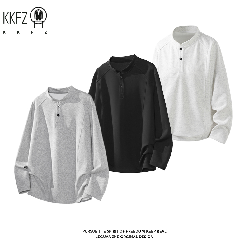 Kaos Henley Lengan Raglan Pria - Embellish Knit ulasan dan harga