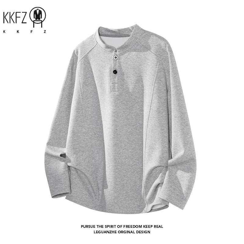 Kaos Henley Lengan Raglan Pria - Embellish Knit ulasan dan harga
