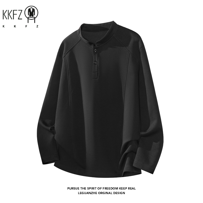 Kaos Henley Lengan Raglan Pria - Embellish Knit ulasan dan harga