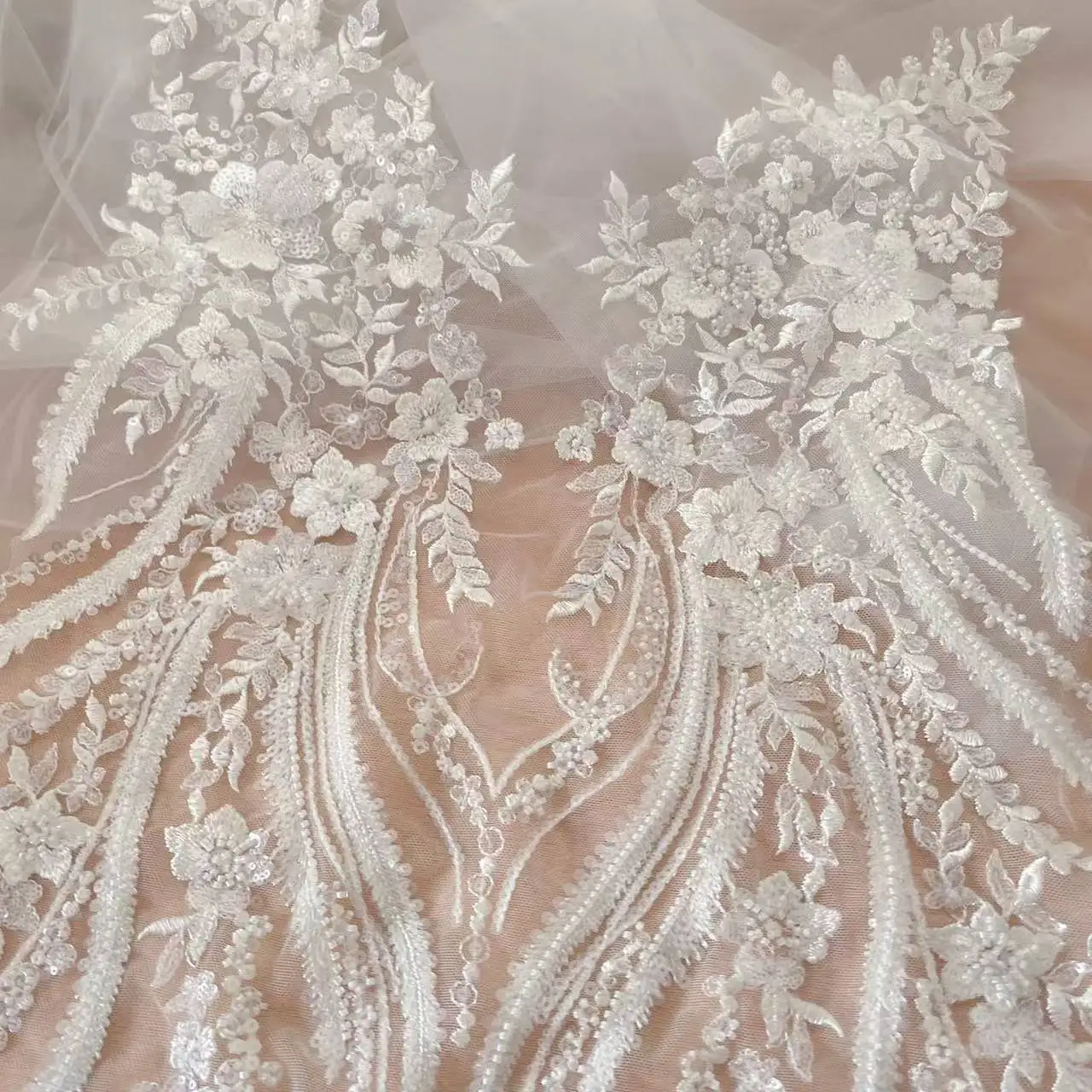 Aplikasi Gaun Pengantin 3D Bun - Applique Patch Flower ulasan dan harga