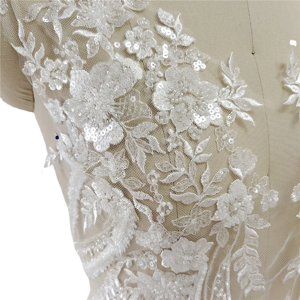 Aplikasi Gaun Pengantin 3D Bun - Applique Patch Flower ulasan dan harga