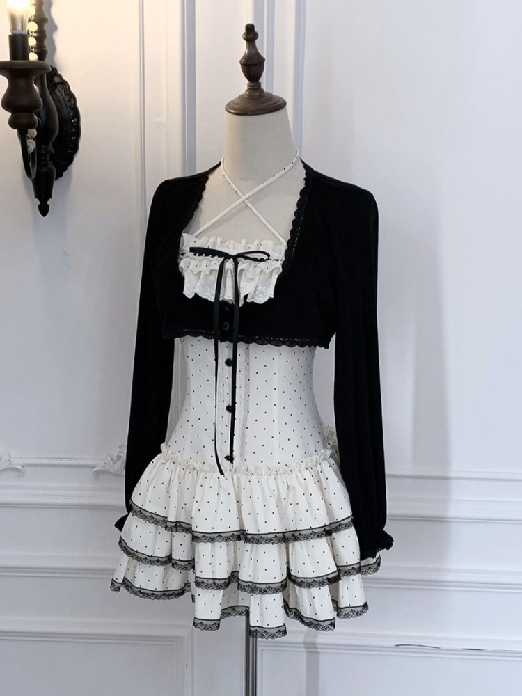 Gaun Kamisol Korea Manis Model - Elastic Lace Trim ulasan dan harga