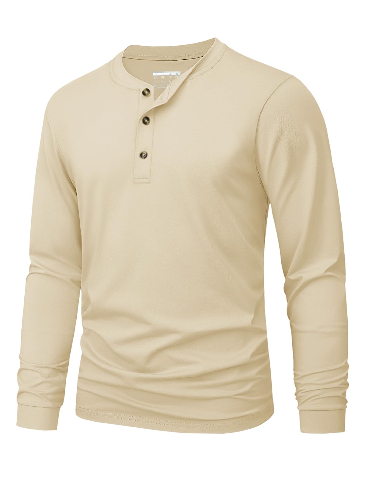 Kaos Henley Pria Polos Warna S - Embellish Knit ulasan dan harga