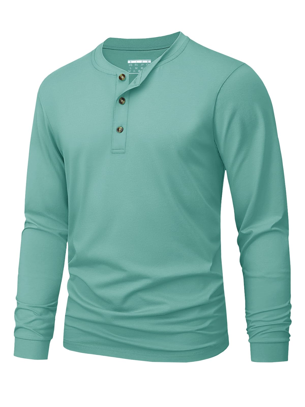 Kaos Henley Pria Polos Warna S - Embellish Knit ulasan dan harga