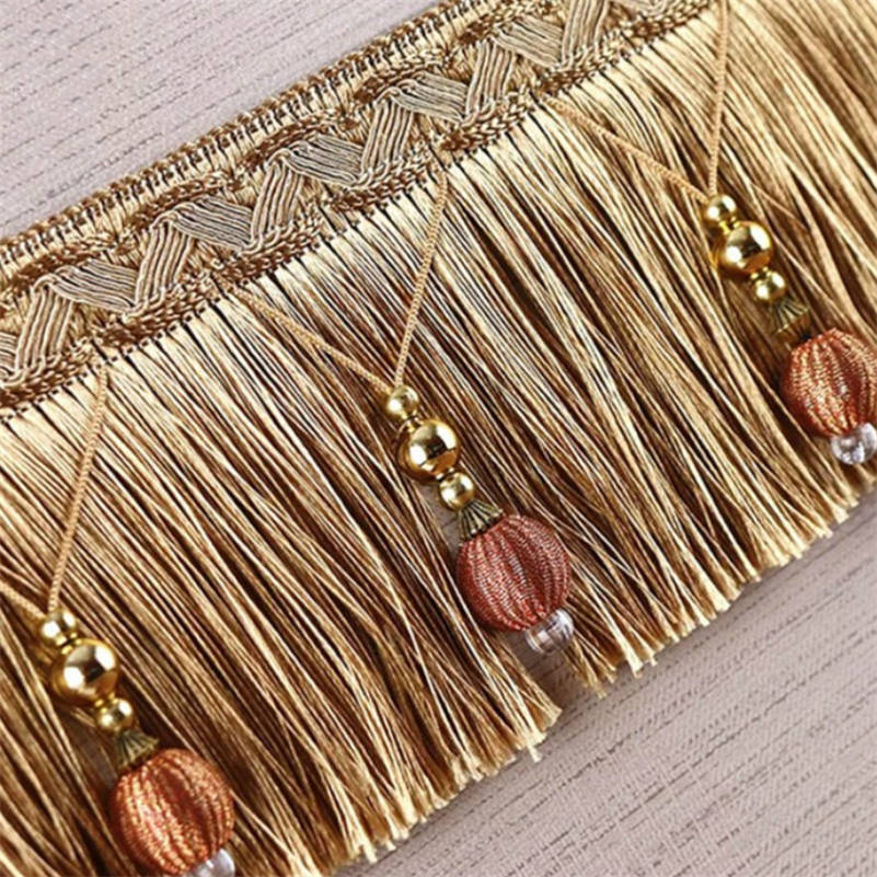 Aksesoris dekorasi DIY, 2/4/6  - Beaded Trim Fringe ulasan dan harga
